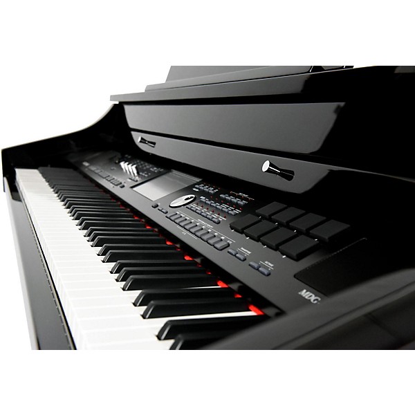 Open Box Suzuki MDG-4000ts TouchScreen Baby Grand Digital Piano Level 2 Black 888366018491
