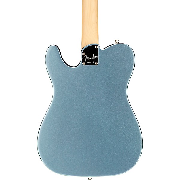 Clearance Fender American Elite Telecaster Thinline Maple Fingerboard Electric Guitar Mystic Blue