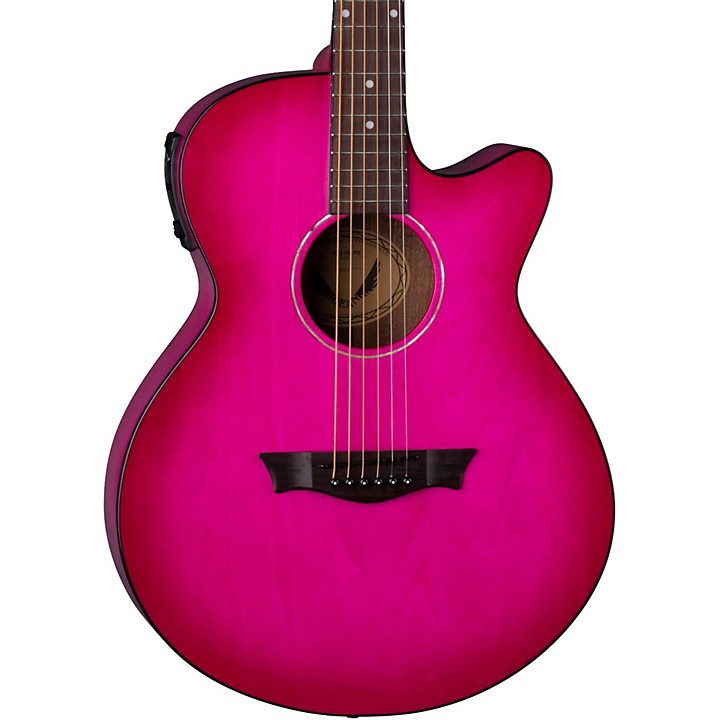 Open Box Dean AXS Performer Acoustic-Electric Guitar Pink