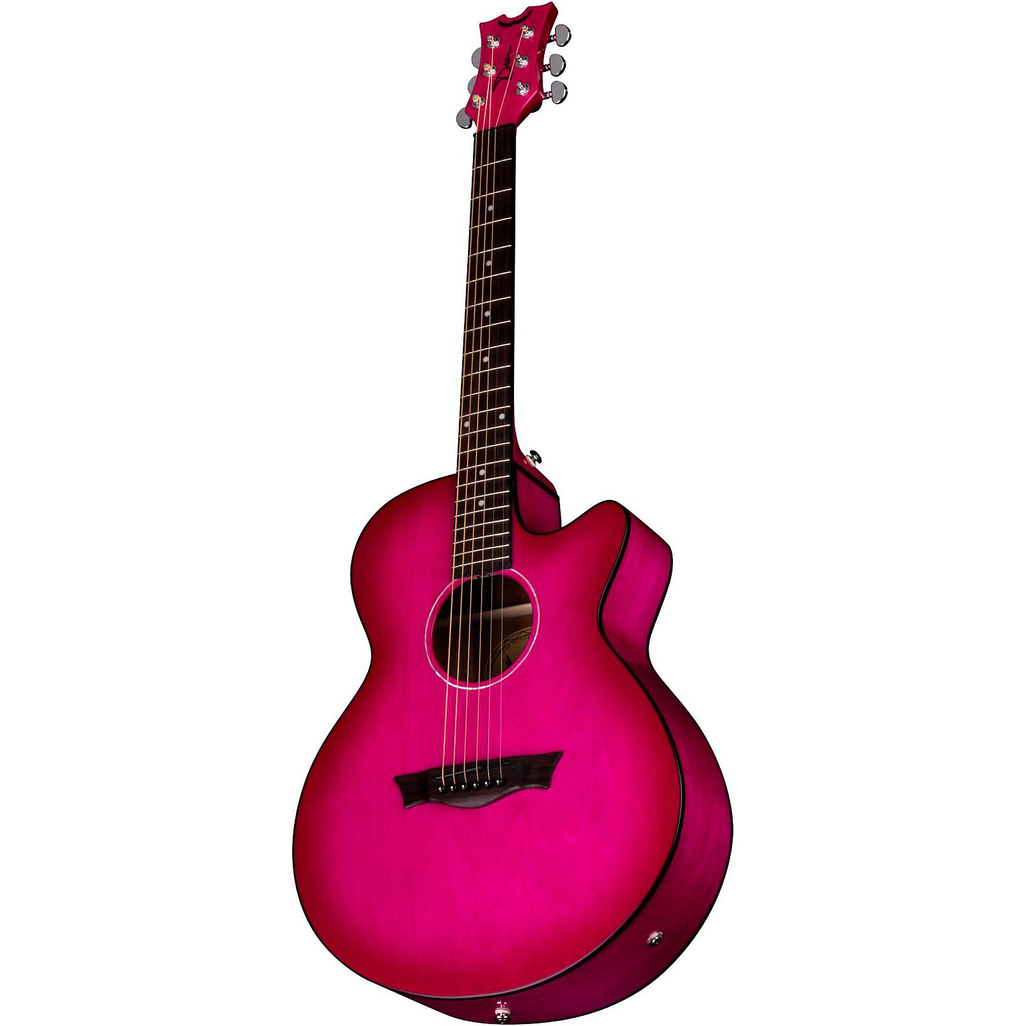 Open Box Dean AXS Performer Acoustic-Electric Guitar Pink