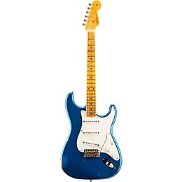 Fender Custom Shop 1955 Relic Stratocaster Electric Guitar Aged Lake Placid Blue