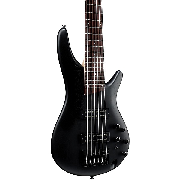 Open Box Ibanez SR306EB 6-String Electric Bass Guitar Level 1 Weathered Black