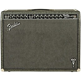 Open Box Fender GB George Benson Twin Reverb 2x12 Guitar Combo Amp Level 2 Gray 197881064150