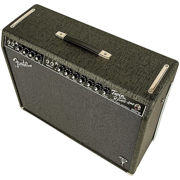 Open Box Fender GB George Benson Twin Reverb 2x12 Guitar Combo Amp Level 2 Gray 197881064150