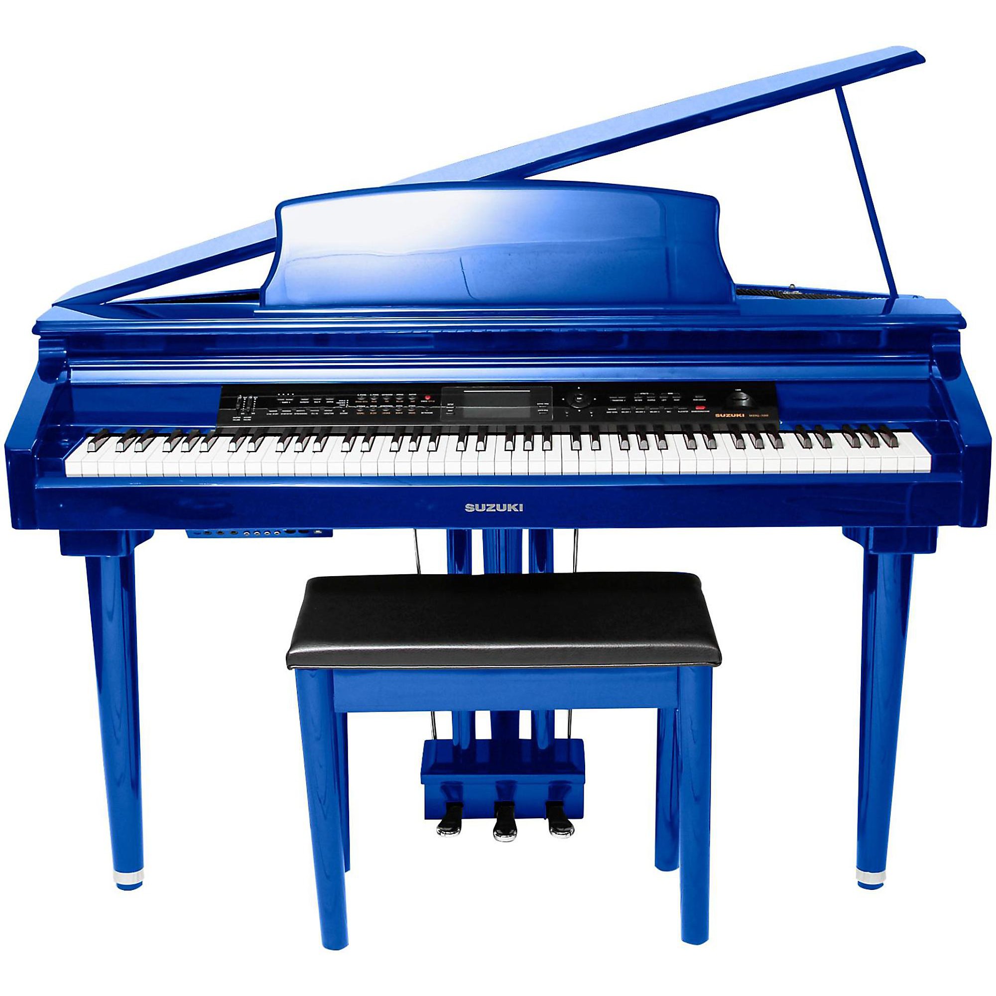 baby blue grand piano