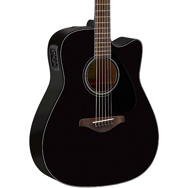 Yamaha FG Series FGX800C Acoustic-Electric Guitar Black