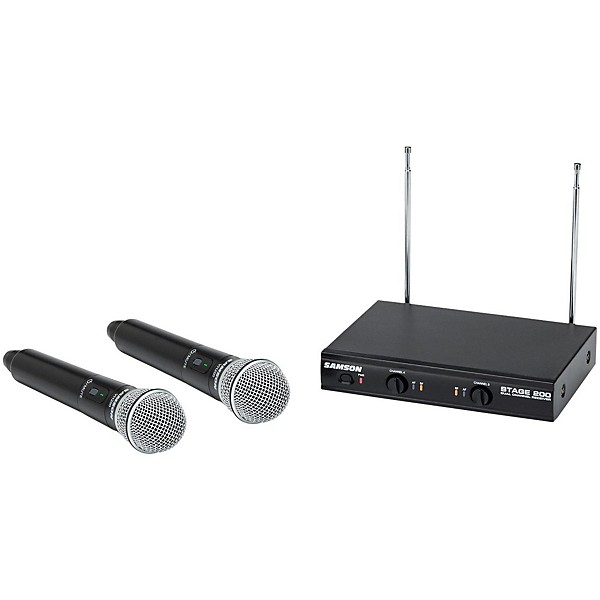 Samson Stage 200 Dual Channel Handheld Wireless System Band A