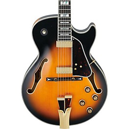 Ibanez GB Series GB10SE George Benson Signature Hollow Body Electric Guitar Brown Sunburst Tortoise Pickguard