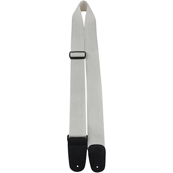 Road Runner 2" Poly Guitar Strap Silver 2 in.