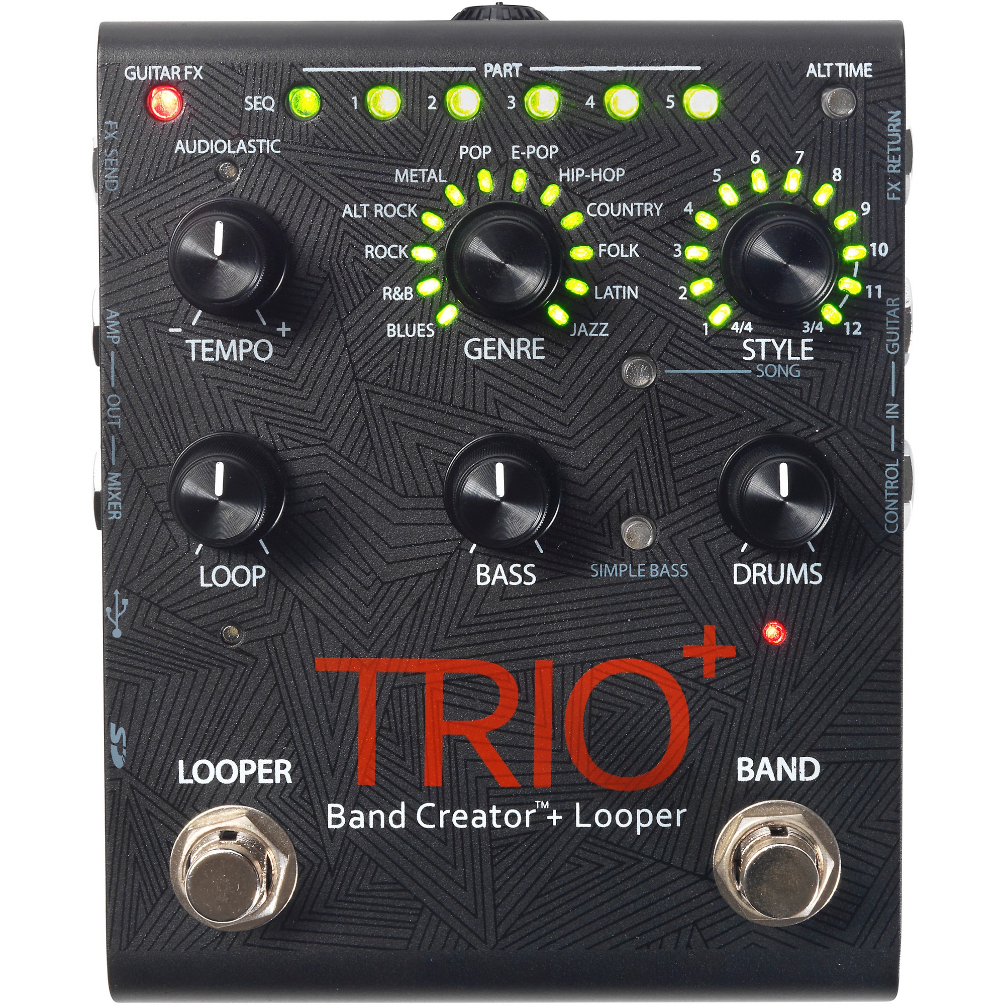 DigiTech TRIO+ Band Creator + Looper Guitar Effects Pedal | Guitar 