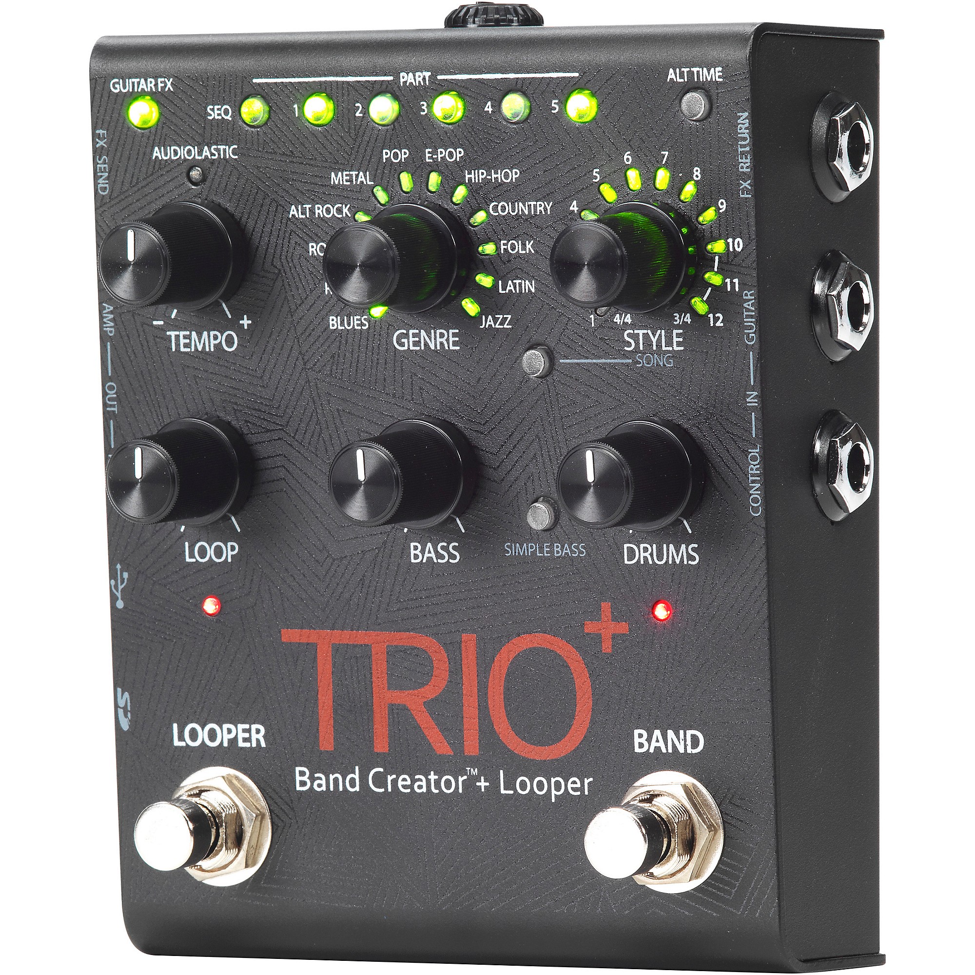 DigiTech TRIO+ Band Creator + Looper Guitar Effects Pedal | Guitar 