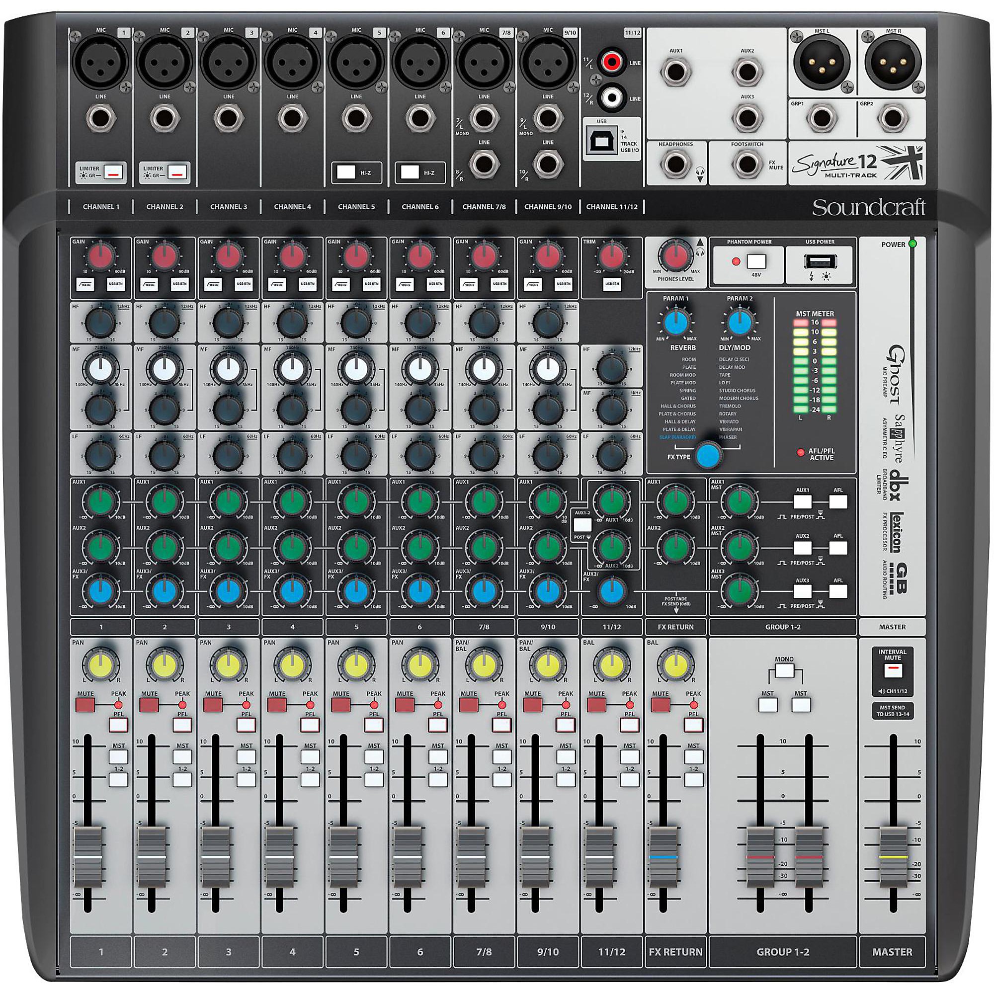 Soundcraft Signature 12MTK Multi-Track Mixer | Guitar Center