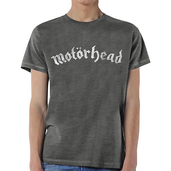 Motorhead Distressed Logo T-Shirt Medium Gray