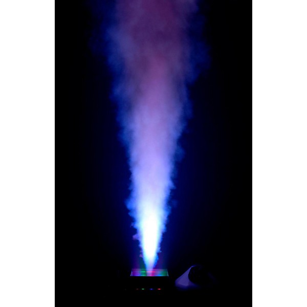 Restock CHAUVET DJ Geyser P4 Vertical Fog Machine with LED Light Effects and Remote Control