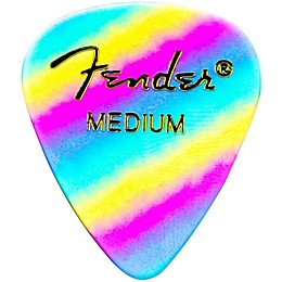 Fender 351 Shape Premium Picks Thin Rainbow Celluloid - 12-Pack Medium 12 Pack
