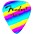 Fender 351 Shape Premium Picks Thin Rainbow ... Fender 351 Shape Premium Picks Thin Rainbow Celluloid - 12-Pack Heavy 12 Pack