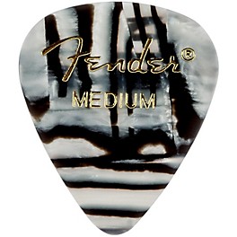 Fender 351 Shape Premium Picks, Zebra Celluloid Heavy 12 Pack Fender 351 Shape Premium Picks, Zebra Celluloid Medium 12 Pack