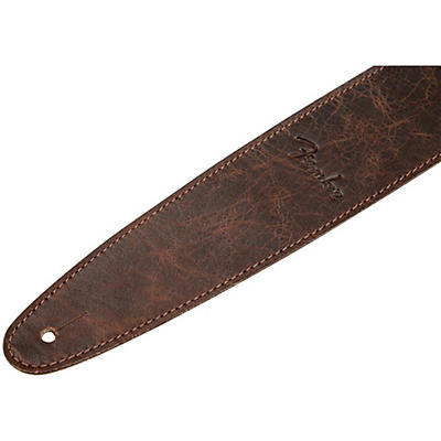 Fender Artisan Leather Guitar Strap Brown 2.5 In. for sale