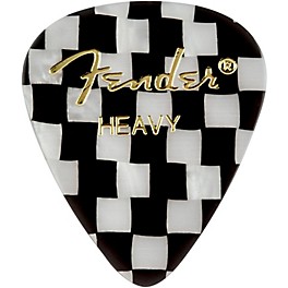 Fender 351 Shape Premium Picks, Checker Celluloid Heavy 12... Fender 351 Shape Premium Picks, Checker Celluloid Heavy 12 Pack