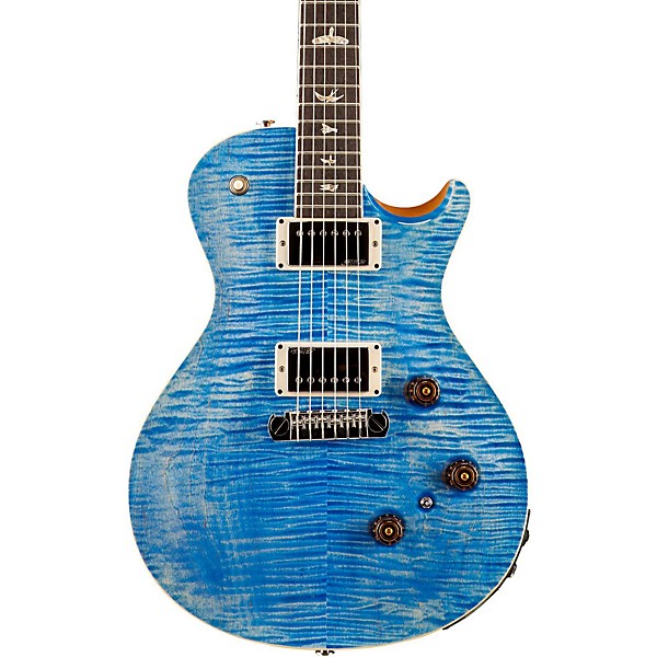 PRS P245 with Piezo Carved Figured Maple Top Bird Inlay Faded Blue Jean