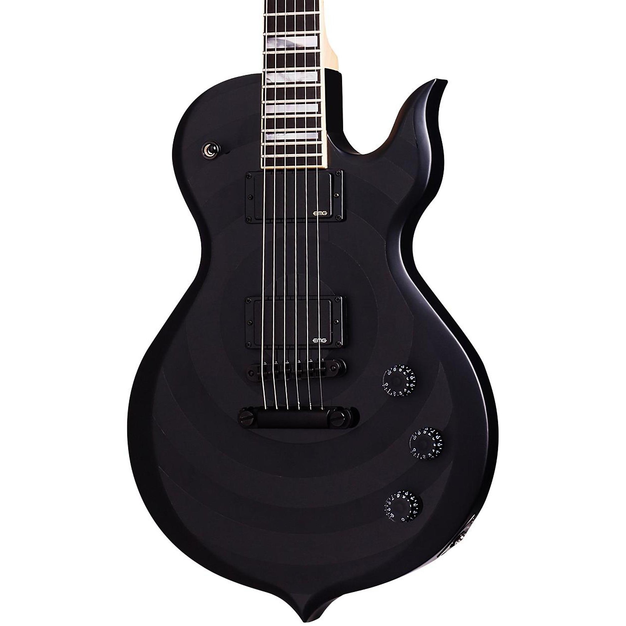 Open Box Wylde Audio Odin Electric Guitar Satin Black Bullseye