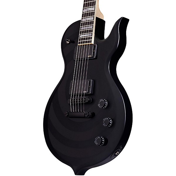 Open Box Wylde Audio Odin Electric Guitar Satin Black Bullseye