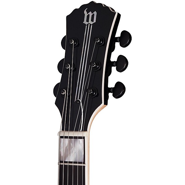 Open Box Wylde Audio Odin Electric Guitar Satin Black Bullseye