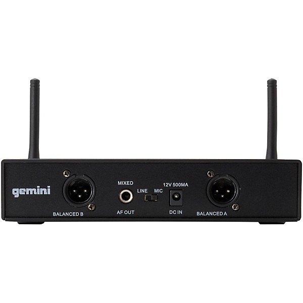Open Box Gemini UHF-6200M Dual Handheld Wireless System Level 2 Regular 888366059630