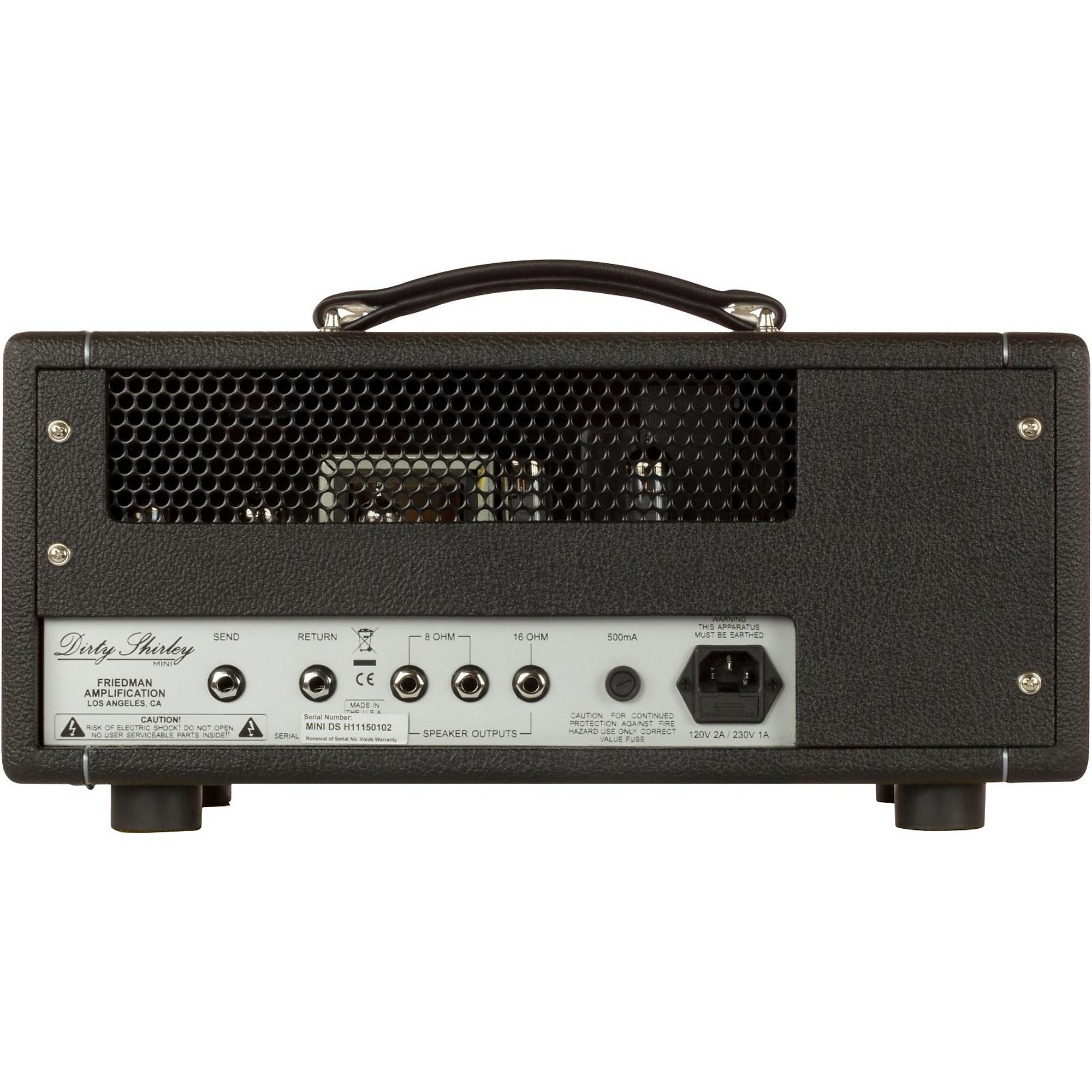 Friedman Dirty Shirley 1 Channel Mini 20W Head | Guitar Center