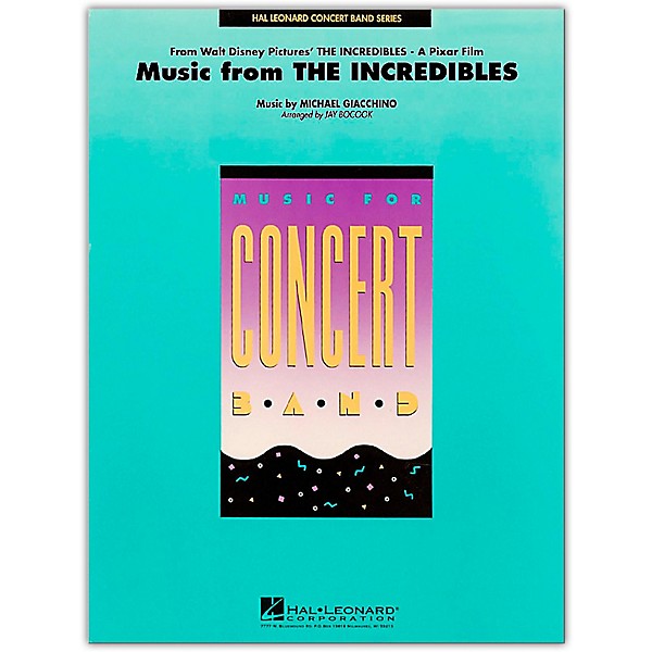 Hal Leonard Music From The Incredibles - Concert Band Level 4 - 5