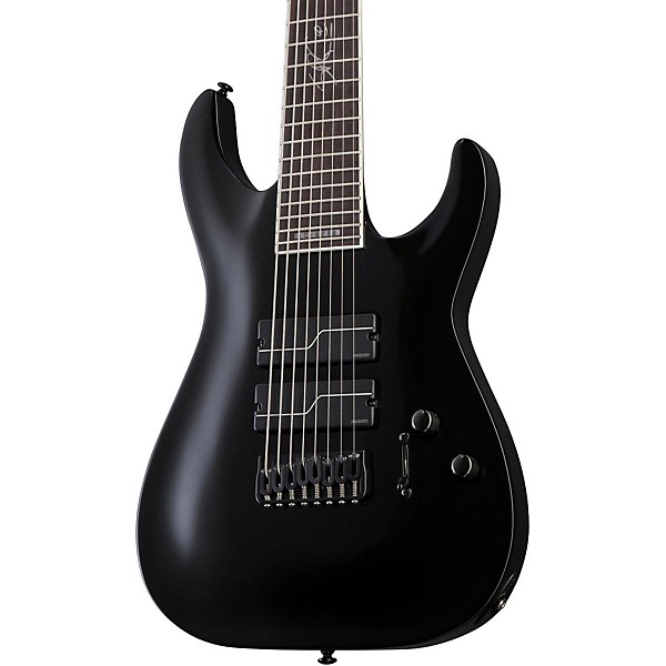 Open Box ESP Limited Edition 608B Stef Carpenter Eight String Electric Guitar Level 2 Black 190839117397