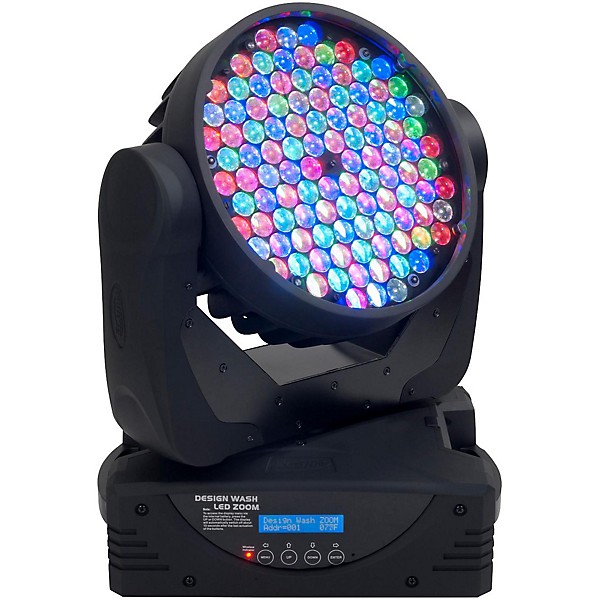 Elation Design Wash LED Zoom Moving Head Fixture Black