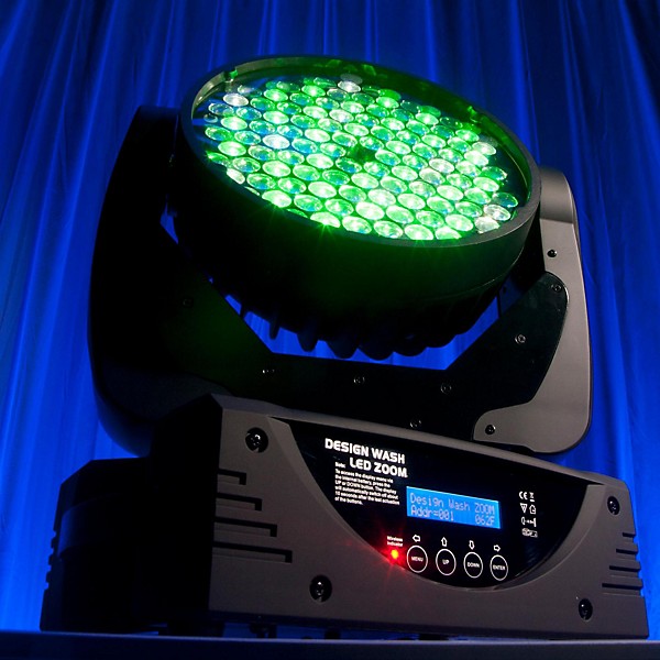 Elation Design Wash LED Zoom Moving Head Fixture Black