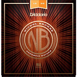 D'Addario NB1256 Nickel Bronze Light Top Med Bottom Acoustic Strings