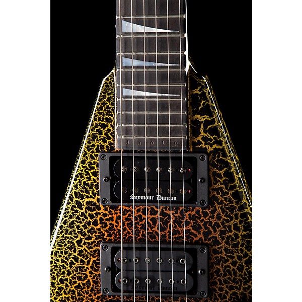 Jackson Custom Shop King V Electric Guitar Fire Crackle