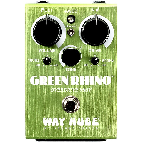 Way Huge Electronics Green Rhino Mini MK4 Overdrive Guitar Effects Pedal