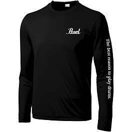 Pearl Long Sleeve Wicking Tee XX Large Black Pearl Long Sleeve Wicking Tee Large Black