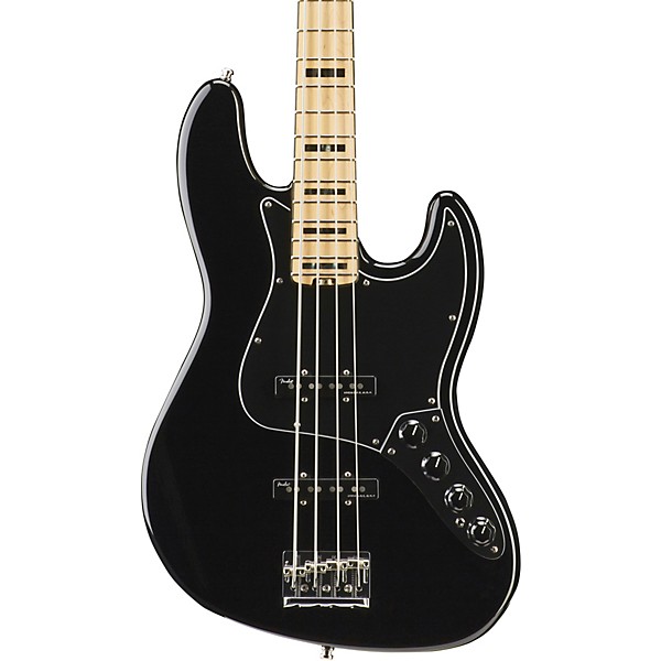 Clearance Fender American Elite Jazz Bass Maple Fingerboard Black