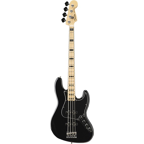Open Box Fender American Elite Jazz Bass Maple Fingerboard Level 2 Black 190839387226