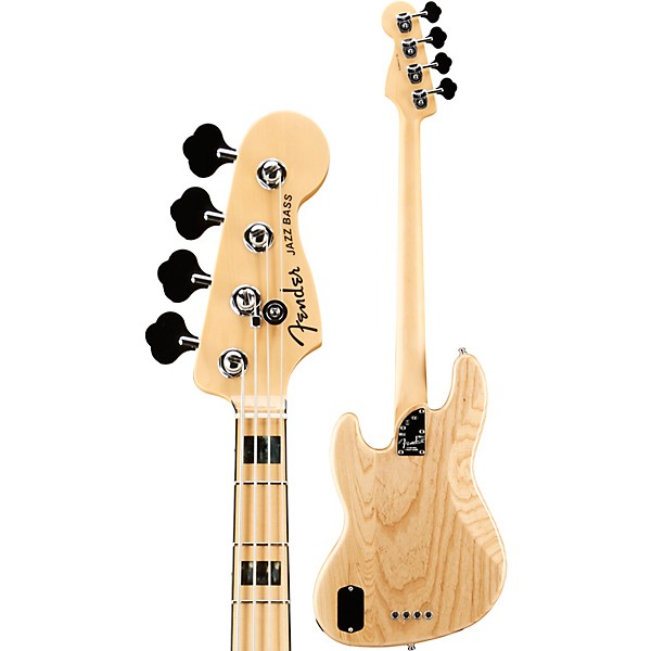 Open Box Fender American Elite Jazz Bass Maple Fingerboard Level 2 Natural 190839044051