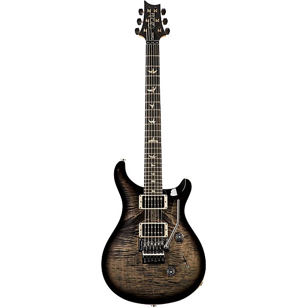 PRS Floyd Custom 24 Carved Flame Maple Top with Nickel Hardware Solid Body Electric Guitar Charcoal Burst