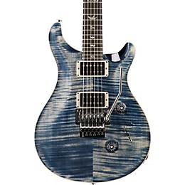 PRS Floyd Custom 24 Carved Flame Maple Top with Nickel Hardware Solid Body Electric Guitar Faded Whale Blue