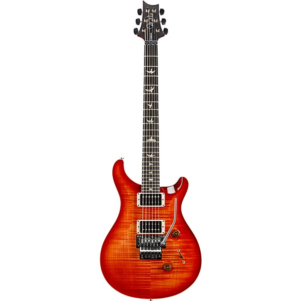 PRS Floyd Custom 24 Carved Flame Maple Top with Nickel Hardware Solid Body Electric Guitar Blood Orange