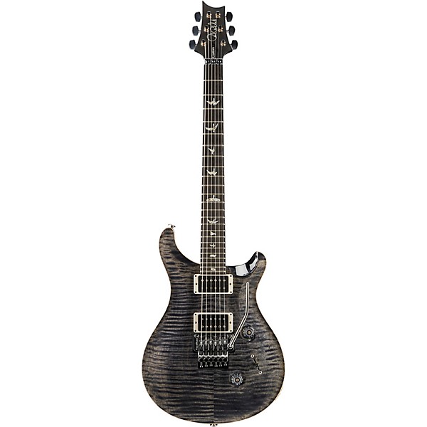PRS Floyd Custom 24 Carved Flame Maple Top with Nickel Hardware Solid Body Electric Guitar Gray Black