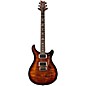 PRS Custom 24 Carved Flame Maple 10 Top with Nickel Hardware Solidbody Electric Guitar Black Gold Wrap Burst thumbnail