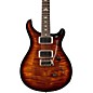 Open Box PRS Custom 24 Carved Flame Maple 10 Top with Nickel Hardware Solidbody Electric Guitar Level 2 Black Gold Wrap Bu...