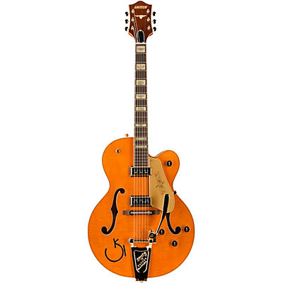 Gretsch Guitars G6120t-55 Vintage Select Edition '55 Chet Atkins Hollowbody With Bigsby Vintage Orange Stain for sale