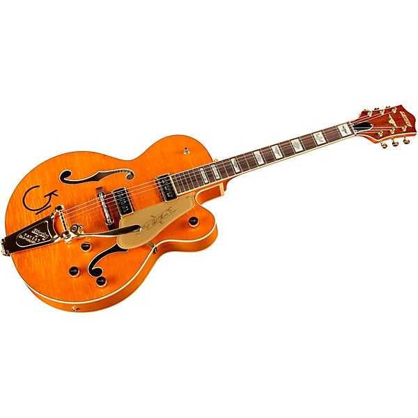 Gretsch Guitars G6120T-55 Vintage Select Edition '55 Chet Atkins Hollowbody With Bigsby Vintage Orange Stain