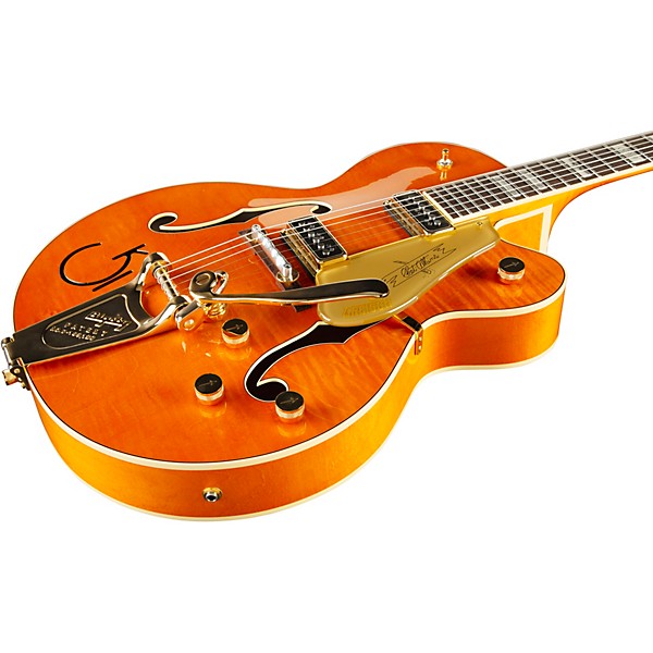 Gretsch Guitars G6120T-55 Vintage Select Edition '55 Chet Atkins Hollowbody With Bigsby Vintage Orange Stain