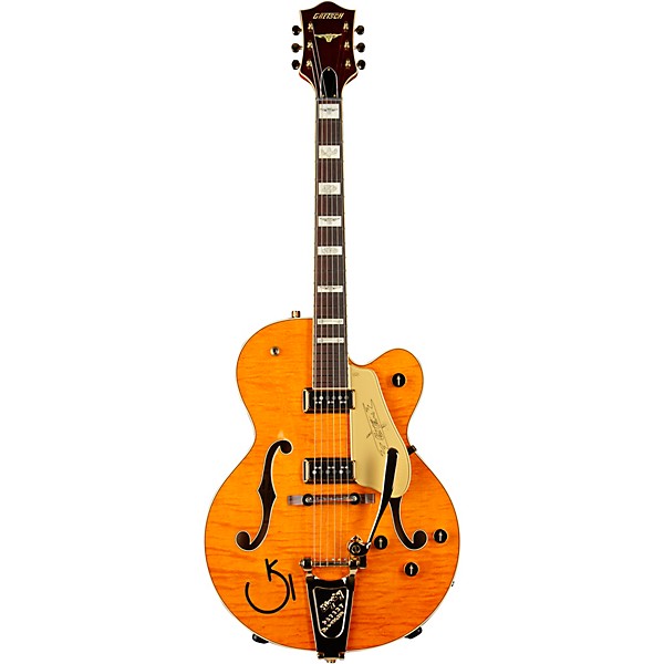 Gretsch Guitars G6120T-55 Vintage Select Edition '55 Chet Atkins Hollowbody With Bigsby Vintage Orange Stain